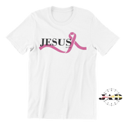 Jesus-All-Day - Pink Ribbon for BCA- Adult T-Shirt